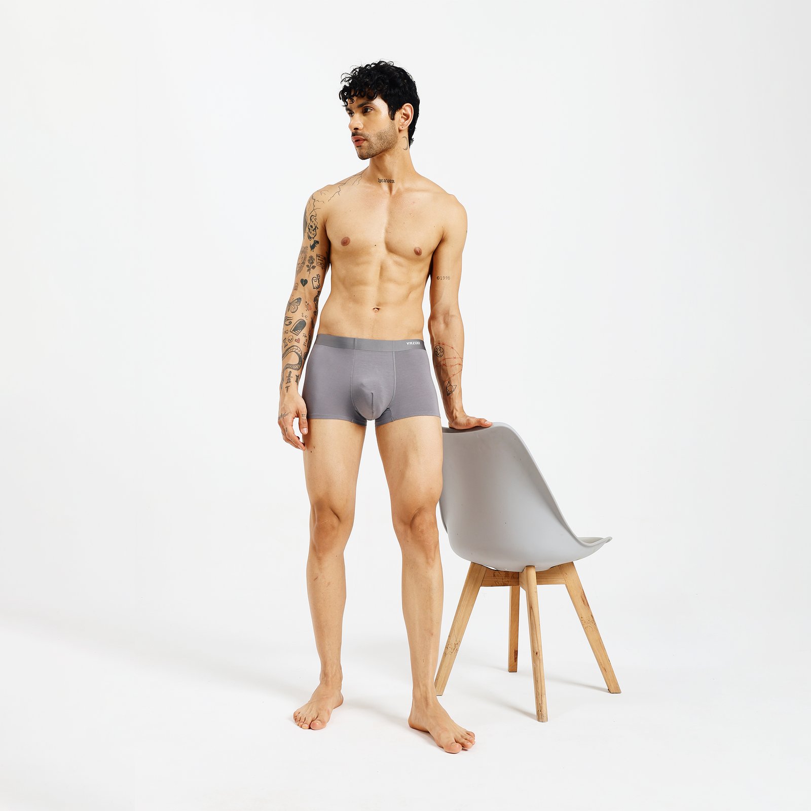 Lightweight Seamless Modal Trunks - Light Grey