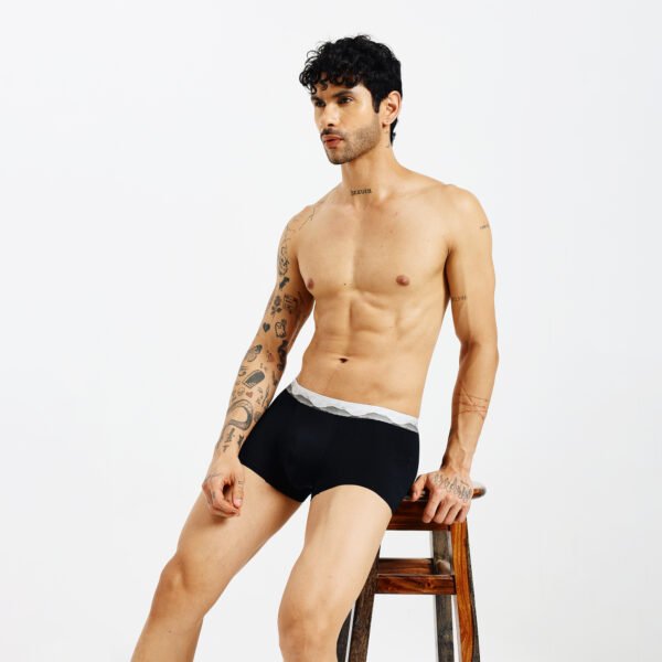 Yazoo Graphite Modal Trunks - men's seamless underwear