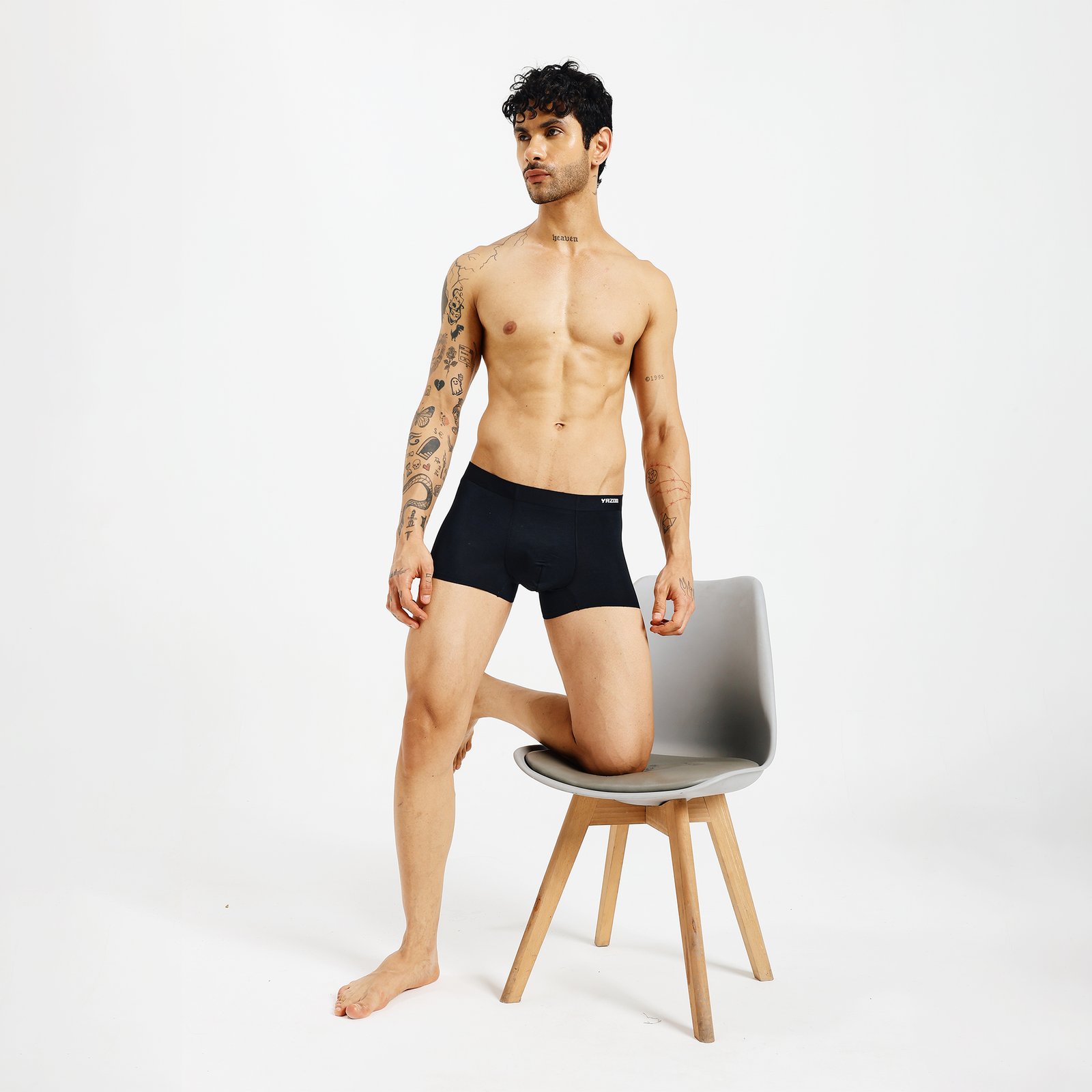 Lightweight Seamless Modal Trunks - Jet Black
