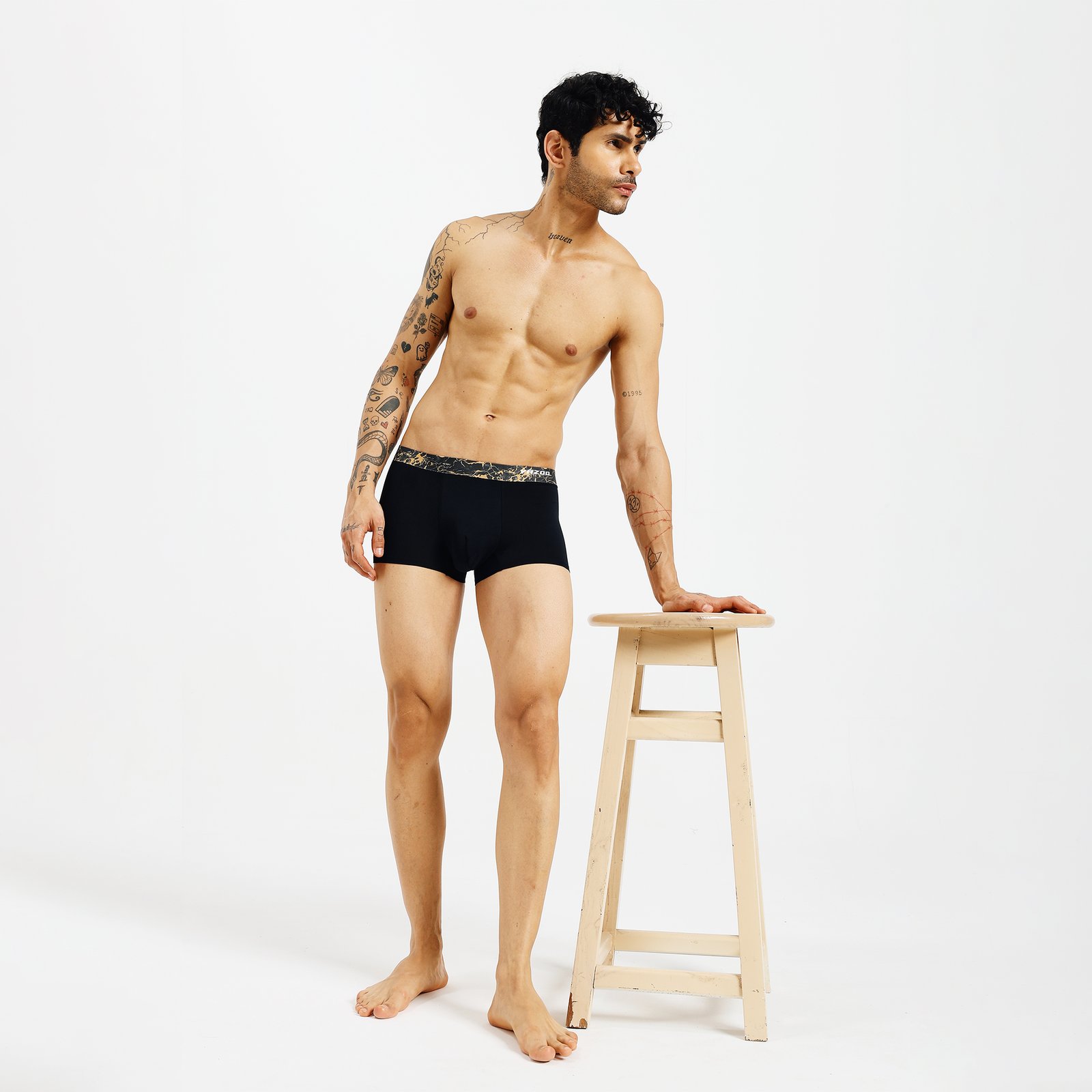 Lightweight Seamless Modal Trunks - Onyx Gold