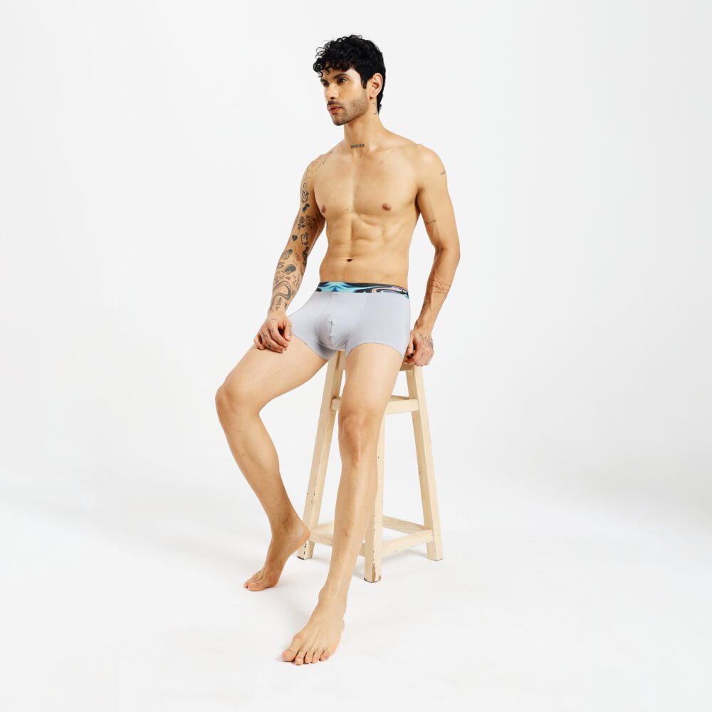 Lightweight Seamless Modal Trunks - Steel Grey