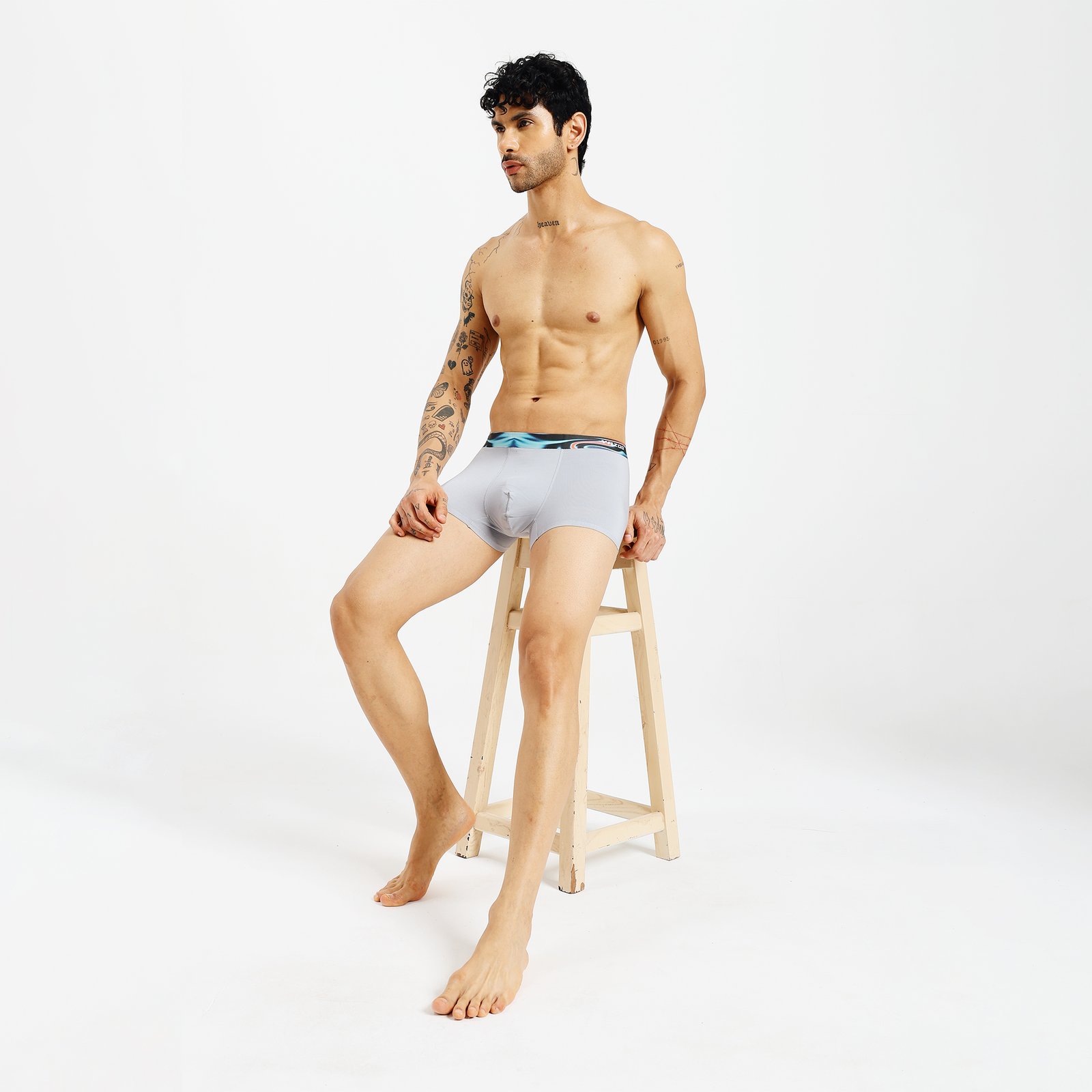 Lightweight Seamless Modal Trunks - Steel Grey
